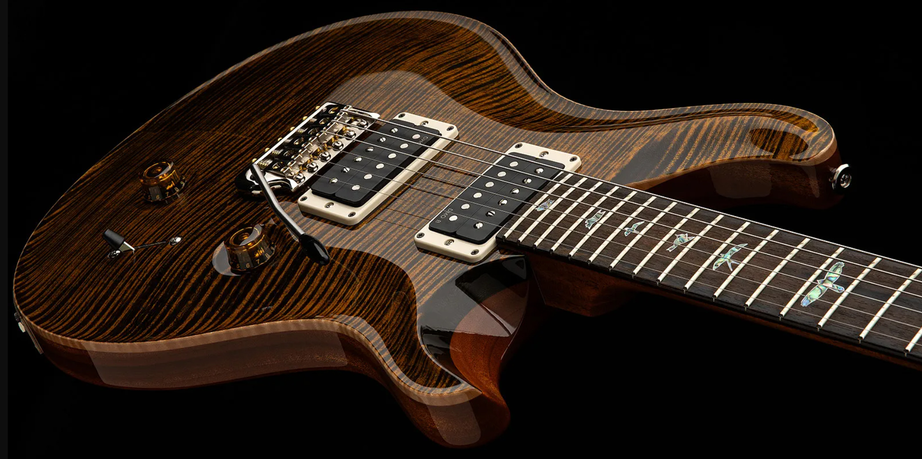 Prs Custom 24 40th Ann. Ltd Usa 2h Dmo Trem Rw - Tiger Eye - Double cut electric guitar - Variation 2