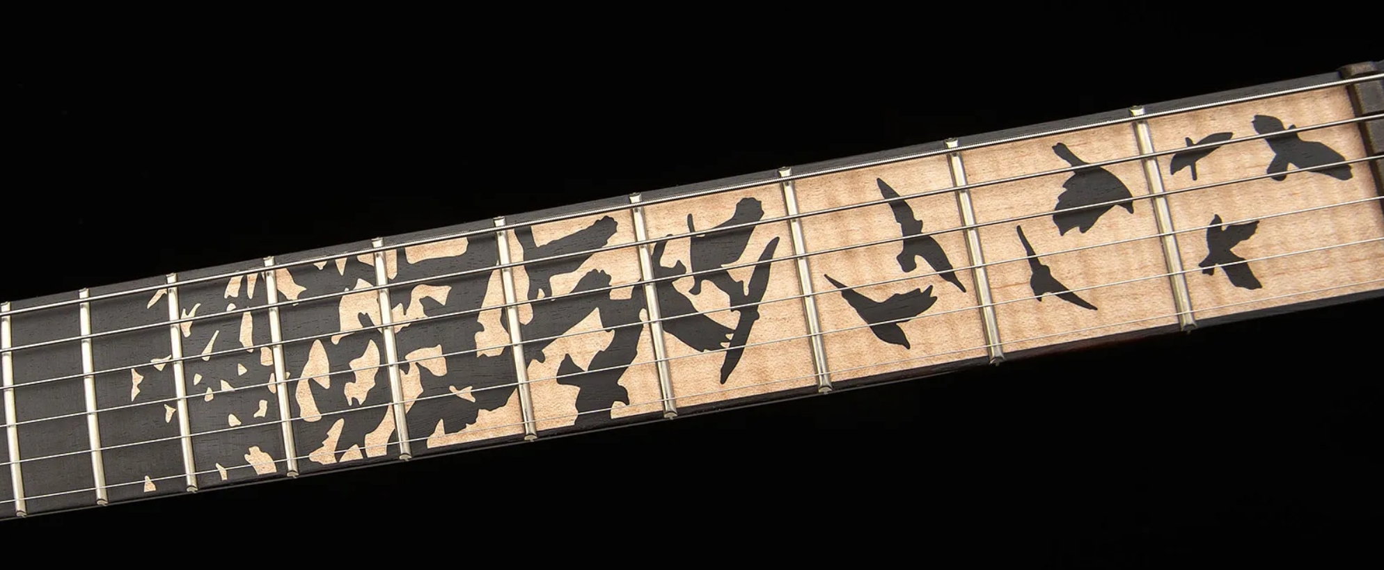 Prs Custom 24 Birds Of A Feather Usa Ltd 2h Trem Eb/mn - Blood Red - Double cut electric guitar - Variation 5