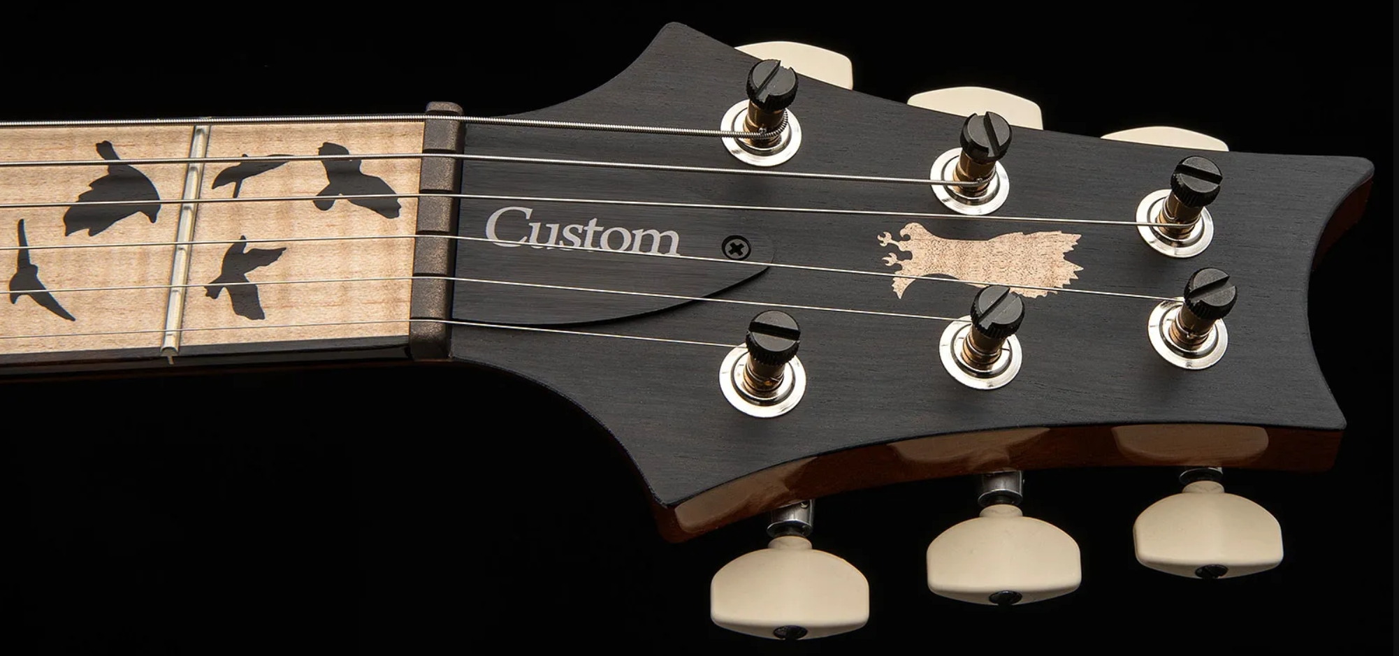 Prs Custom 24 Birds Of A Feather Usa Ltd 2h Trem Eb/mn - Blood Red - Double cut electric guitar - Variation 6