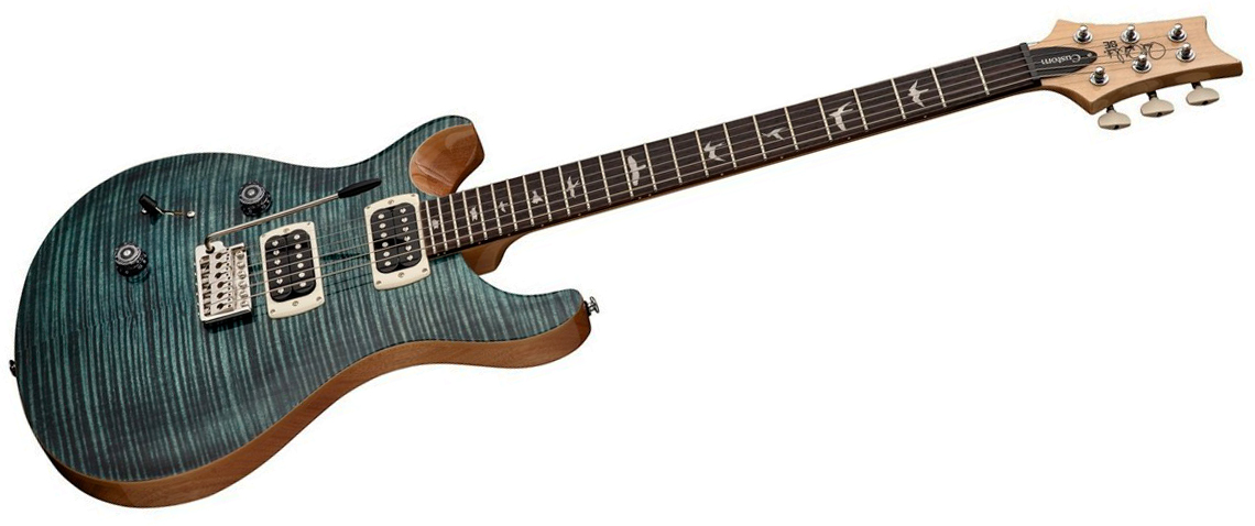 Prs Custom 24 Lh Se (wing Tuners) Gaucher 2h Trem Rw - Slate Blue - Left-handed electric guitar - Variation 1