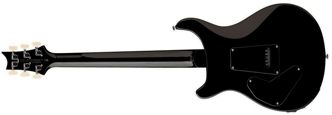 Prs Custom 24 Quilt Se (wing Tuners) 2h Trem Rw - Teal Black - Double cut electric guitar - Variation 2