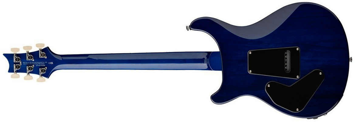 Prs Custom 24 Semi Hollow Piezo Se (wing Tuners) 2h Ht Rw - Lake Blue - Semi-hollow electric guitar - Variation 1