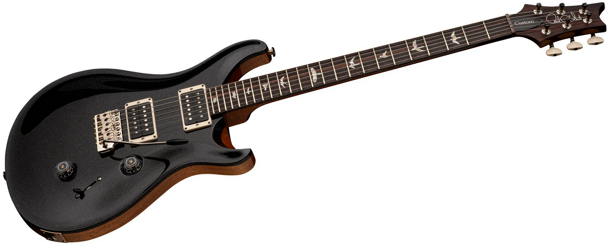 Prs Custom 24 Usa 2h Dmo Trem Rw - Black Rainbow Holoflake - Double cut electric guitar - Variation 1
