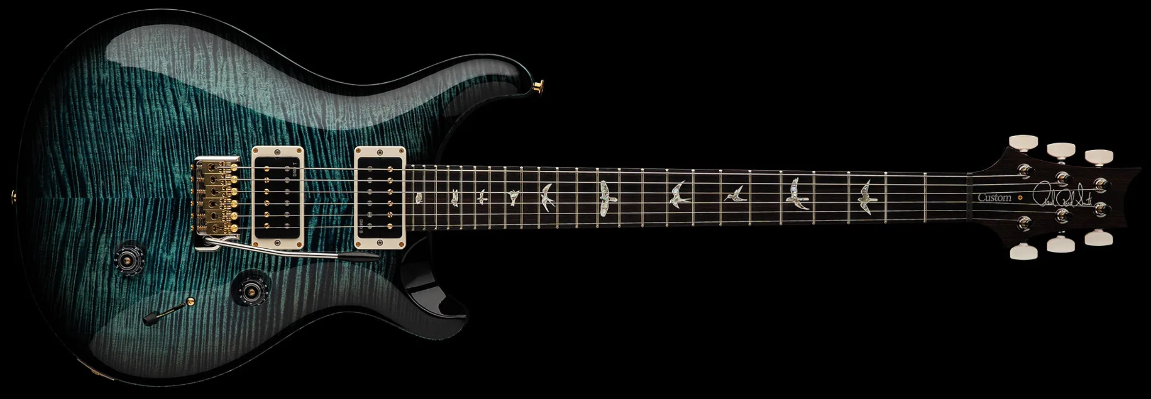 Prs Custom 24 Usa 2h Dmo Trem Rw - Cobalt Smokeburst - Double cut electric guitar - Variation 2