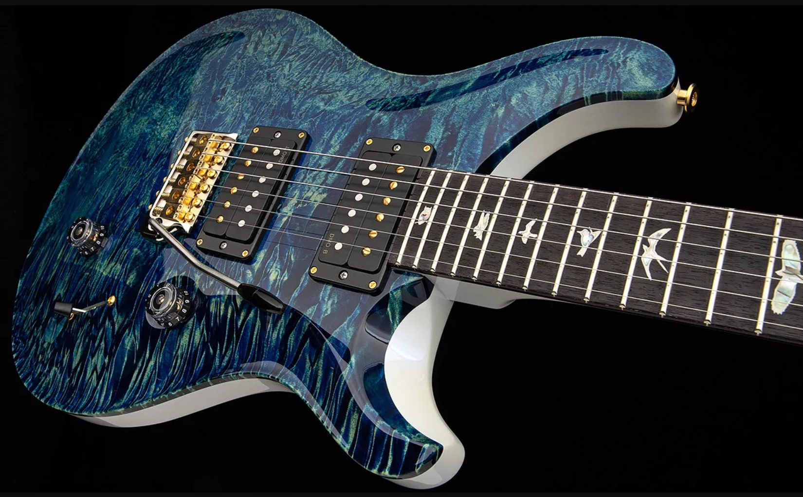 Prs Custom 24 Usa 2h Dmo Trem Rw - River Blue Pearl - Double cut electric guitar - Variation 3