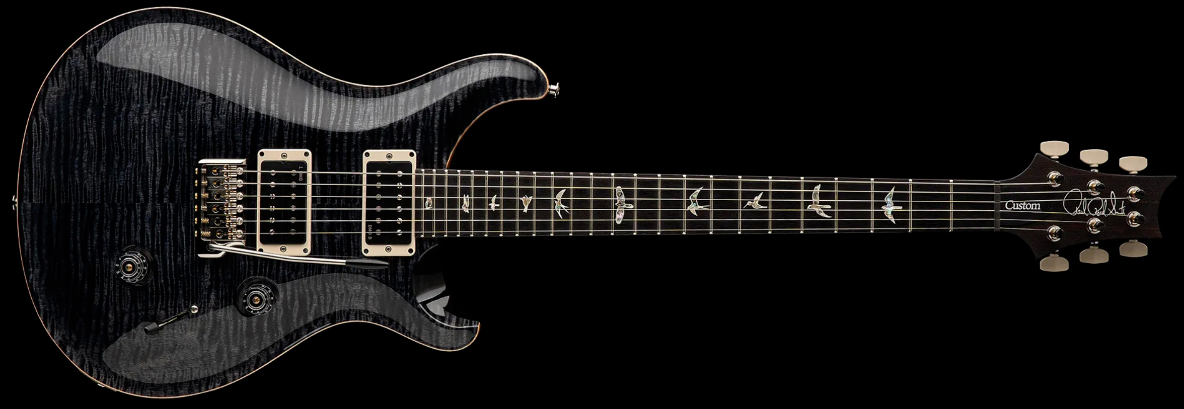 Prs Custom 24 Usa 2h Dmo Trem Rw - Gray Black - Double cut electric guitar - Variation 6