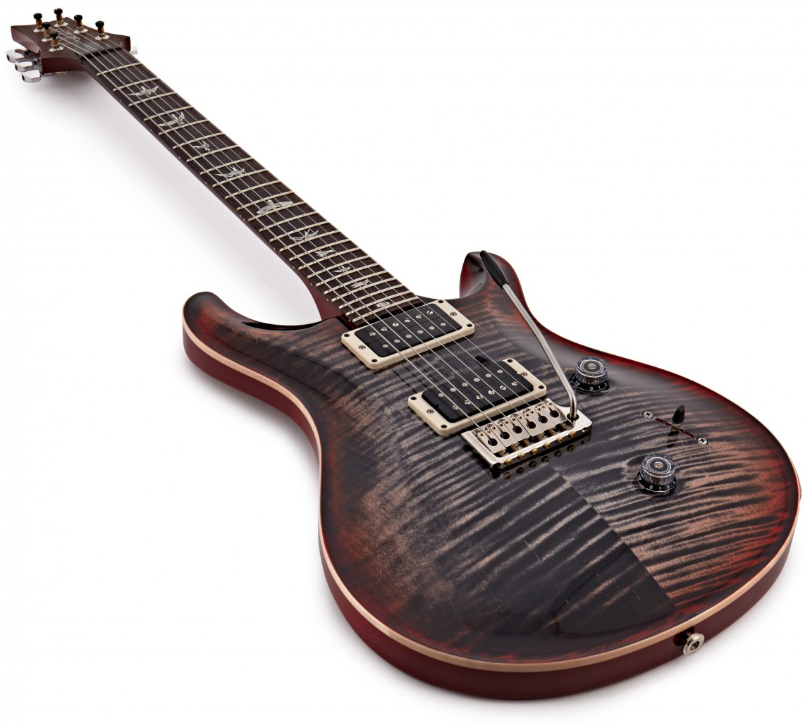Prs Custom 24 Usa 2h Trem Rw - Charcoal Cherry Burst - Double cut electric guitar - Variation 2