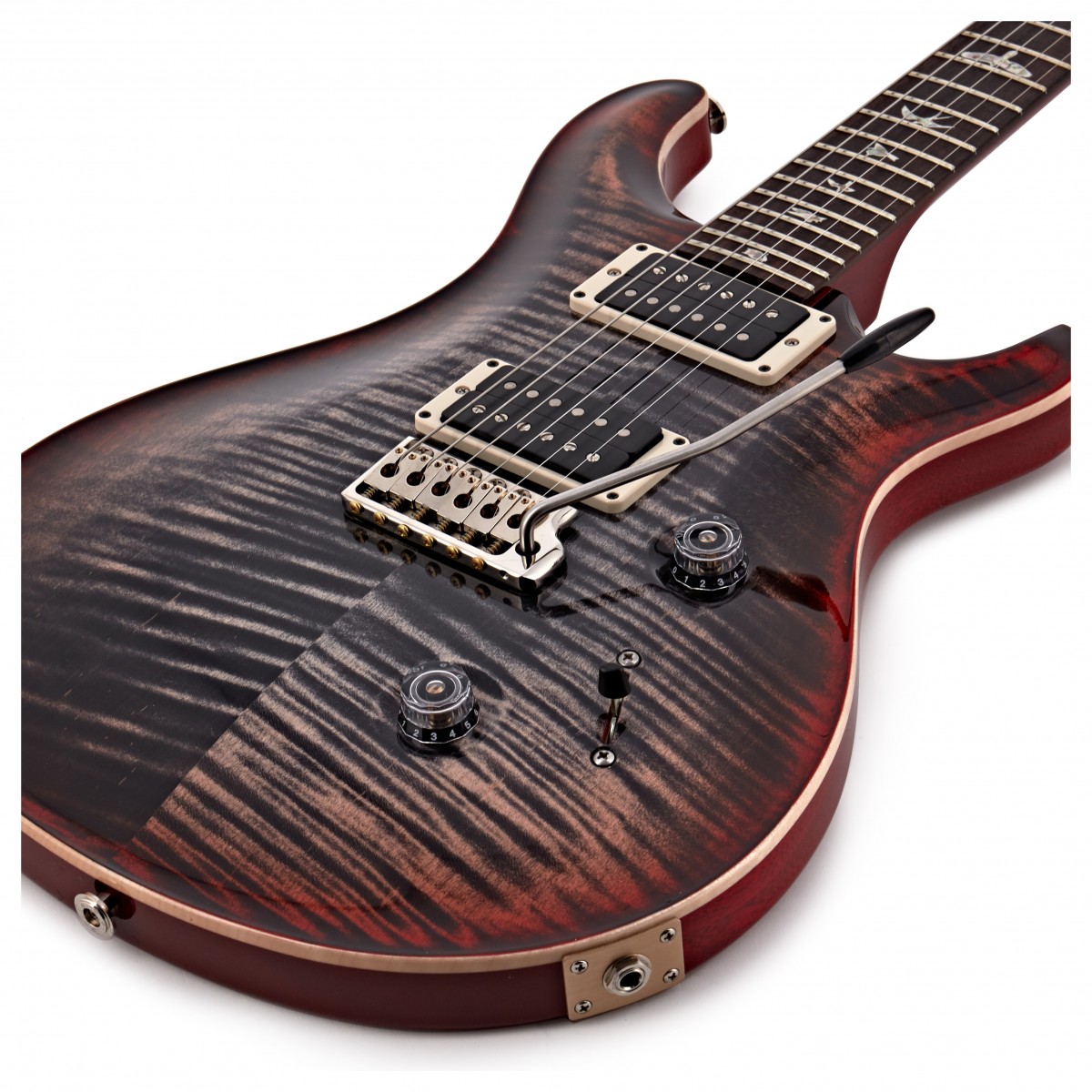 Prs Custom 24 Usa 2h Trem Rw - Charcoal Cherry Burst - Double cut electric guitar - Variation 3