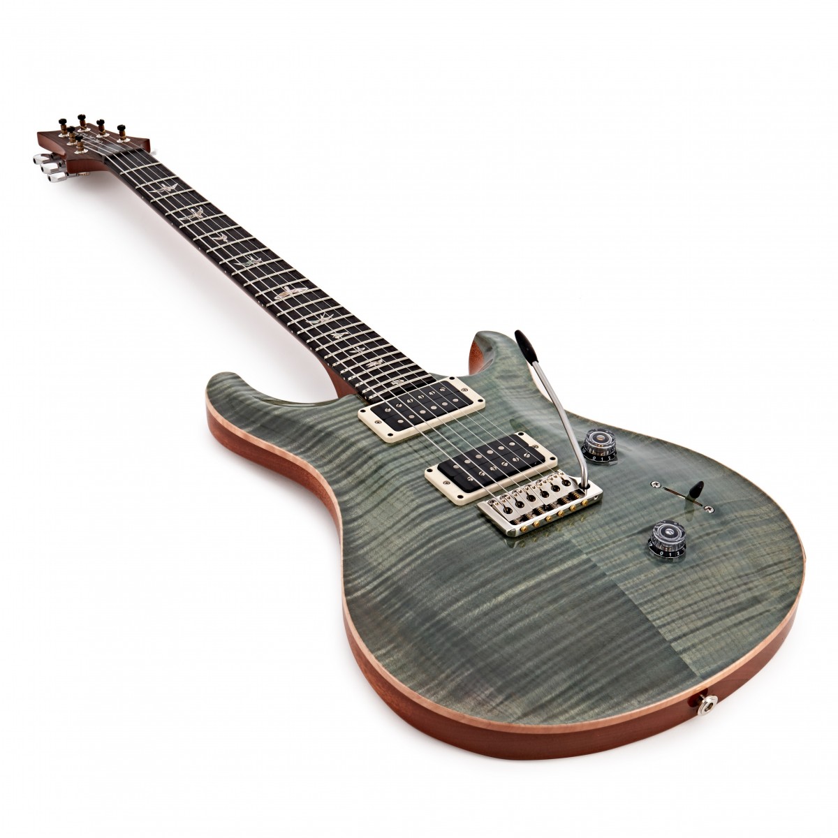 Prs Custom 24 Usa Hh Trem Rw - Trampas Green - Double cut electric guitar - Variation 2