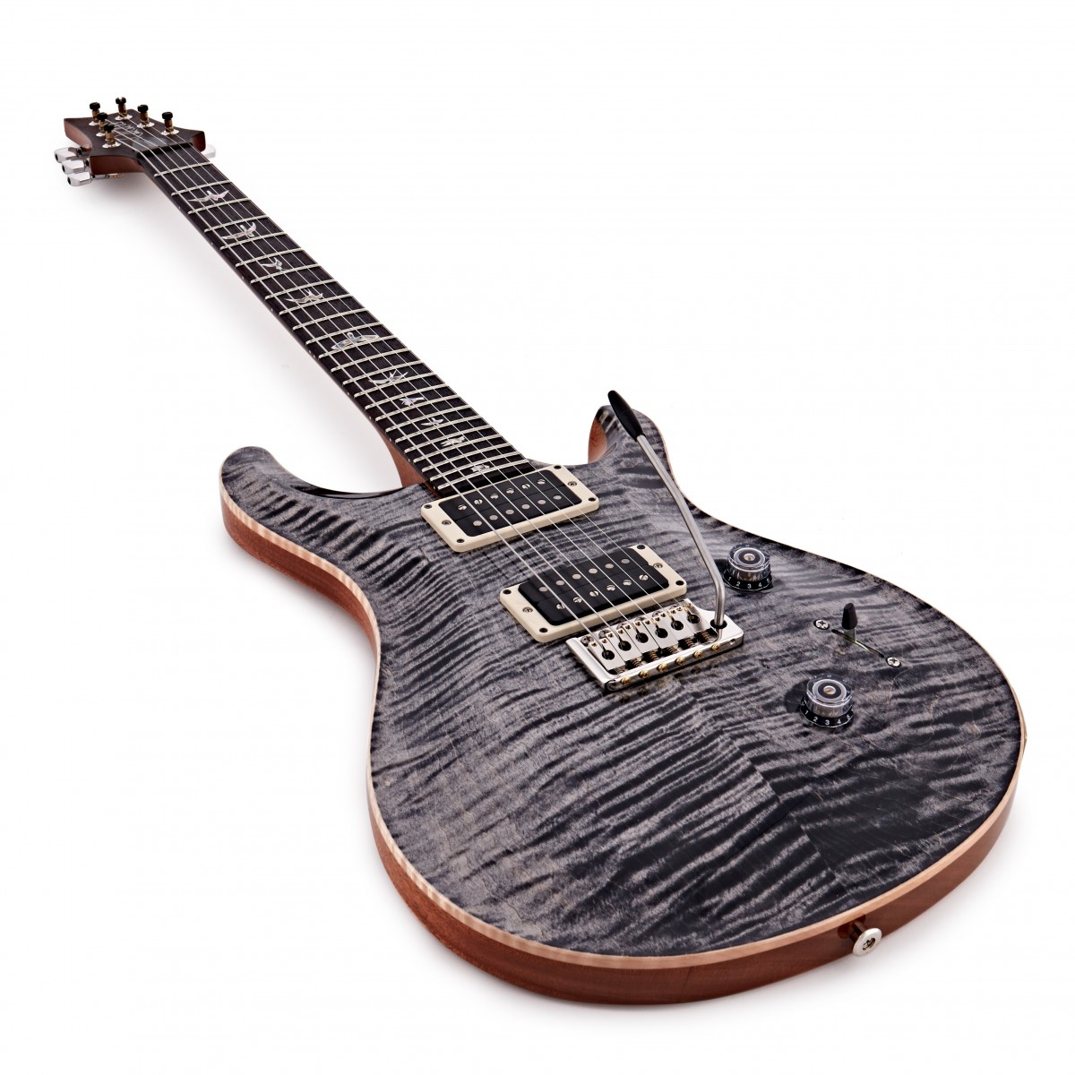 Prs Custom 24 Usa Hh Trem Rw - Charcoal Burst - Double cut electric guitar - Variation 2