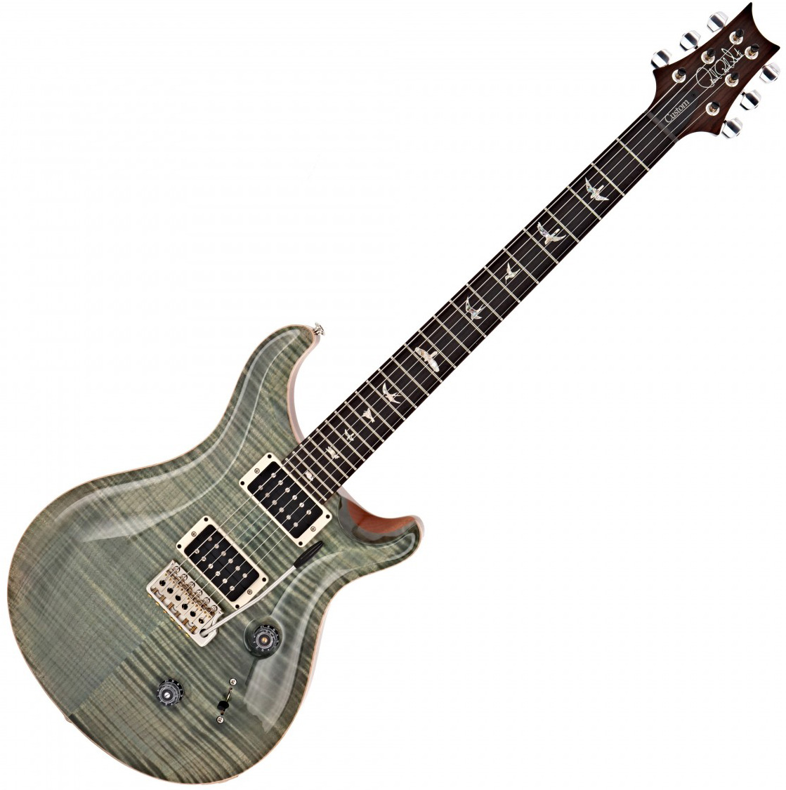 Prs Custom 24 Usa Hh Trem Rw - Trampas Green - Double cut electric guitar - Variation 7