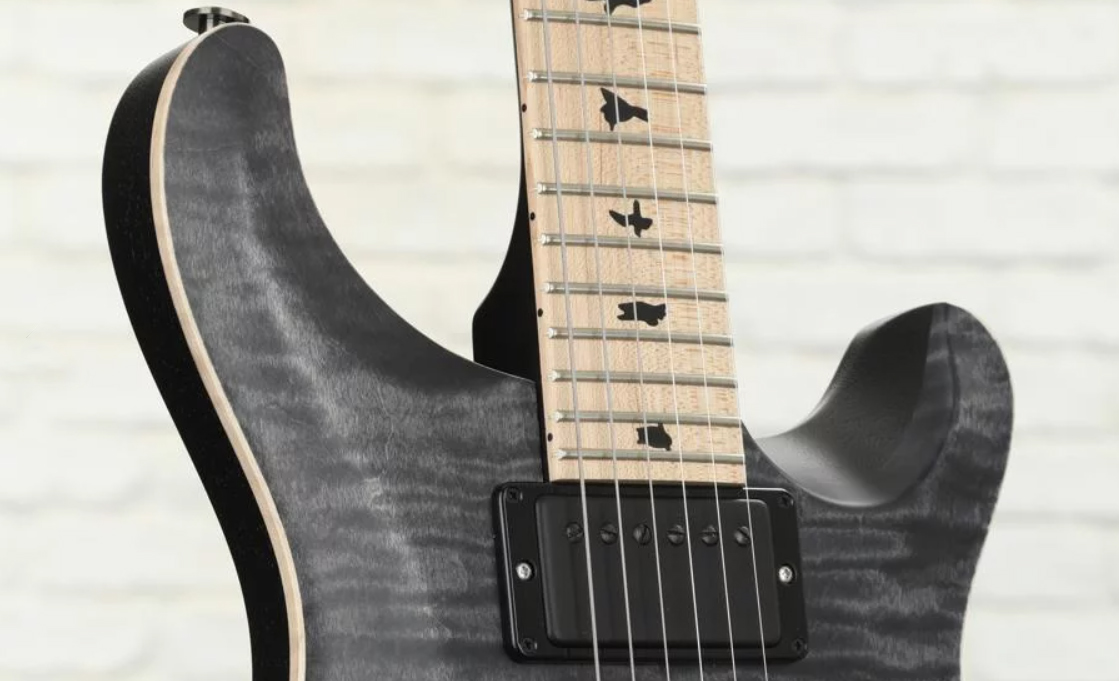 Prs Dustie Waring Dw Ce 24 Floyd Bolt-on Usa Signature 2h Fr Mn - Gray Black - Double cut electric guitar - Variation 2