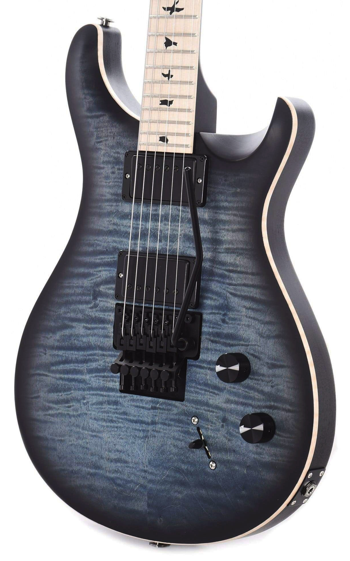 Prs Dustie Waring Dw Ce 24 Floyd Bolt-on Usa Signature 2h Fr Mn - Faded Blue Smokeburst - Double cut electric guitar - Variation 2