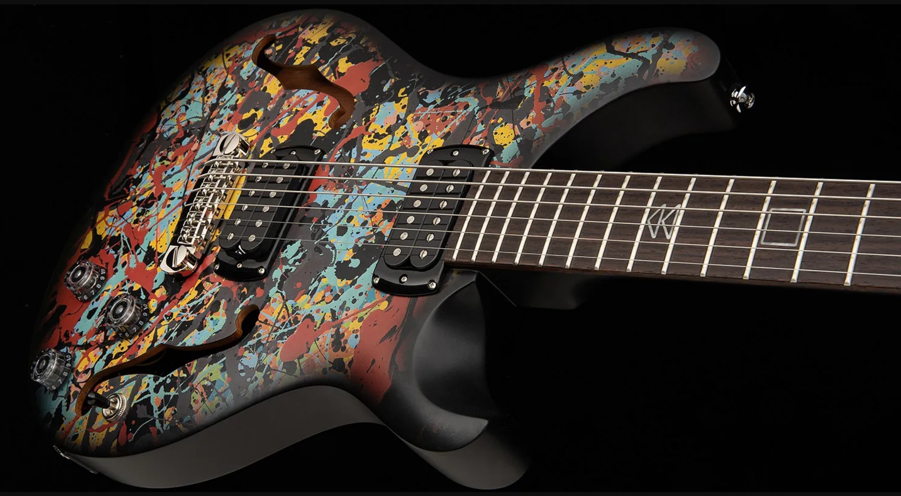 Prs Ed Sheeran Hollowbody I Piezo Baritone Se Signature 2h Ht Rw - Cosmic Splash - Baritone guitar - Variation 3