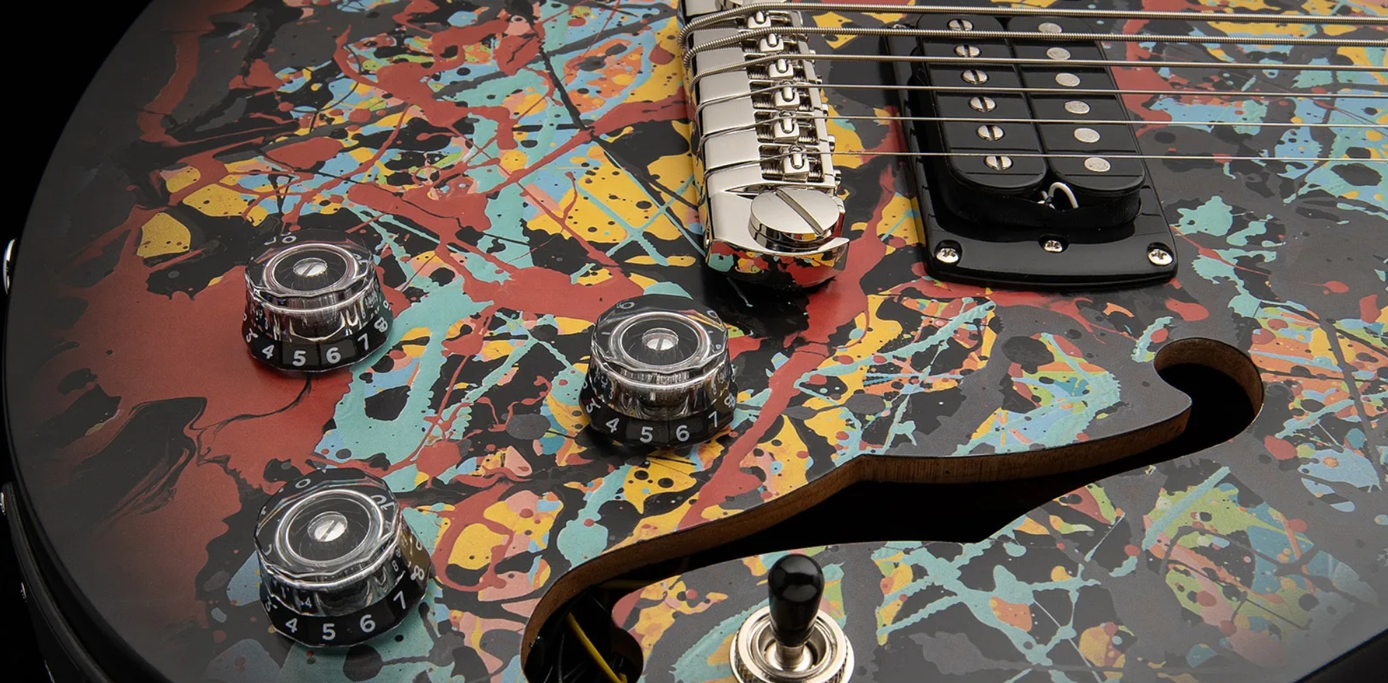 Prs Ed Sheeran Hollowbody I Piezo Baritone Se Signature 2h Ht Rw - Cosmic Splash - Baritone guitar - Variation 4