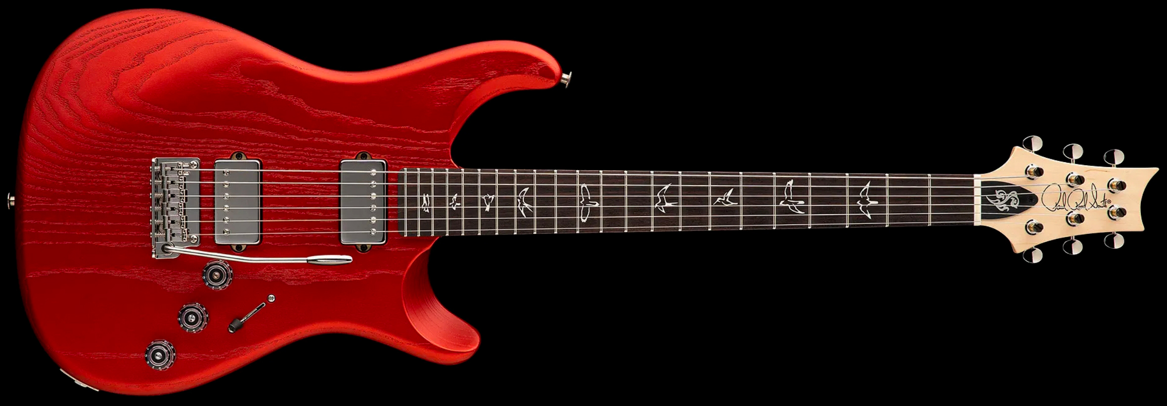 Prs Fiore Hh Satin Bolt-on Usa 2h Trem Rw - Red Apple Metallic - Double cut electric guitar - Variation 3