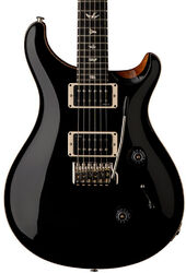 Double cut electric guitar Prs USA Custom 24 (DMO Pickups) - Black Top / Natural Back