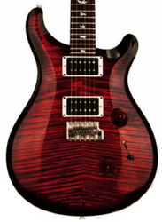 Double cut electric guitar Prs USA Custom 24 - Fire red burst