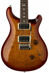 Double cut electric guitar Prs USA Custom 24 - dark cherry sunburst