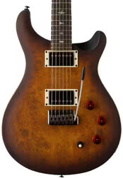 Double cut electric guitar Prs SE Exotic Veneer David Grissom DGT Laurel Burl - Mccarty tobacco burst