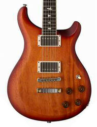 Double cut electric guitar Prs USA S2 McCarty 594 Thinline (58/15 LT Pickups) - Dark cherry sunburst satin