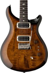 Double cut electric guitar Prs S2 USA Custom 24-08 (TCI Pickups) - Black Amber
