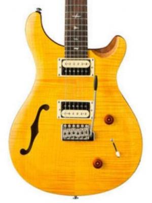 Solid body electric guitar Prs SE Custom 22 Semi-Hollow 2021 - Santana yellow