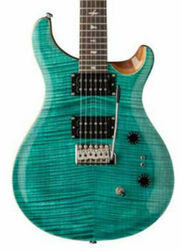 Double cut electric guitar Prs SE Custom 24-08 - turquoise