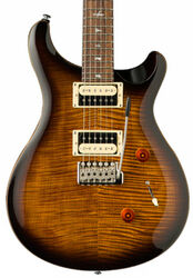 Double cut electric guitar Prs SE Custom 24 - Black gold burst