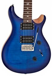 Double cut electric guitar Prs SE Custom 24 - Faded blue