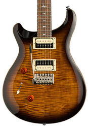 Left-handed electric guitar Prs SE Custom 24 LH - Black gold burst