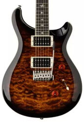 Double cut electric guitar Prs SE Custom 24 Quilt - Black gold burst