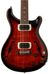 SE Ed Sheeran Hollowbody Piezo Baritone - orange tiger smokeburst