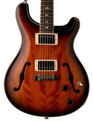 Solid body electric guitar Prs SE Hollowbody Standard 2020 - Tobacco sunburst
