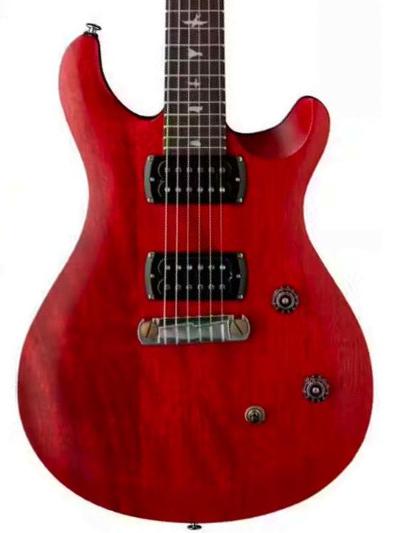 Double cut electric guitar Prs SE CE 24 Standard Stoptail Satin - Vintage cherry