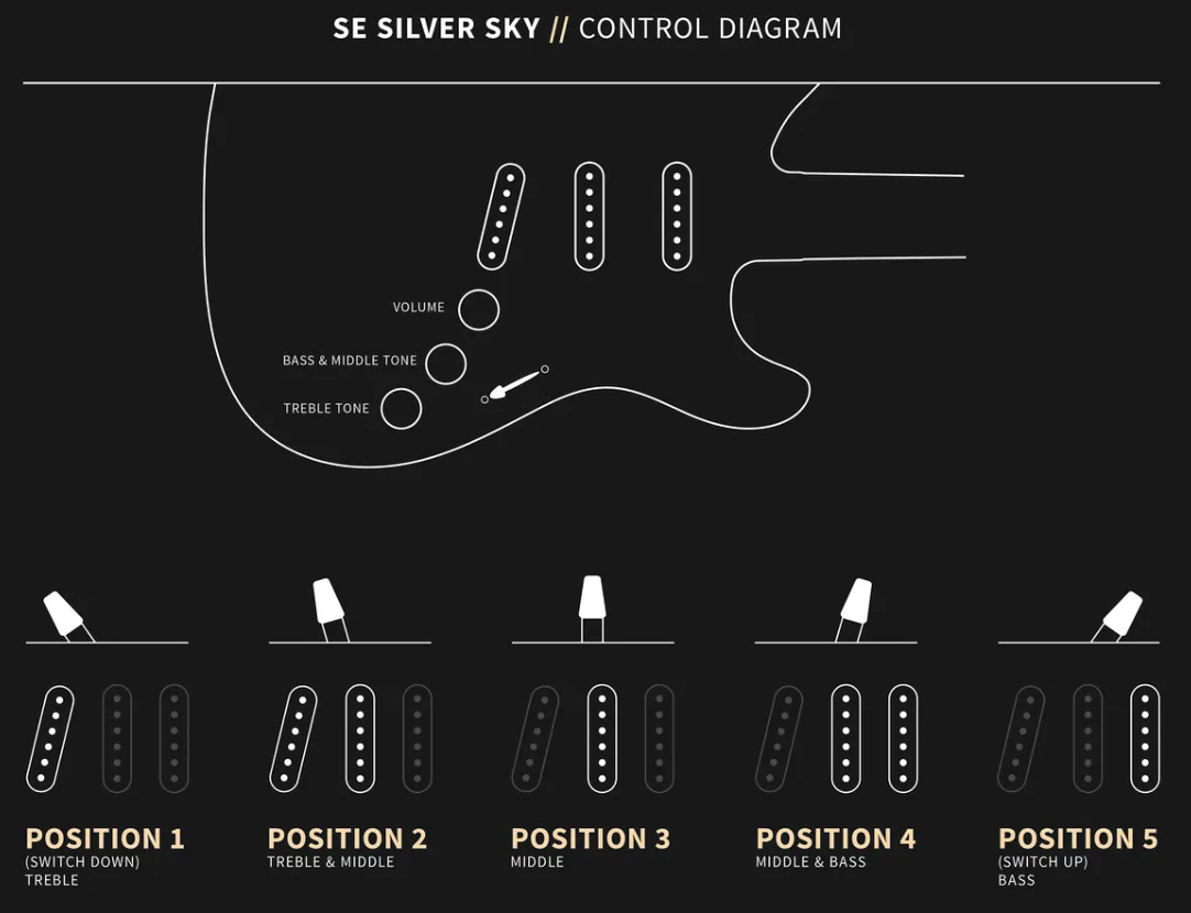 Prs John Mayer Se Silver Sky Rosewood Signature 3s Trem Rw - Piano Black - Str shape electric guitar - Variation 3