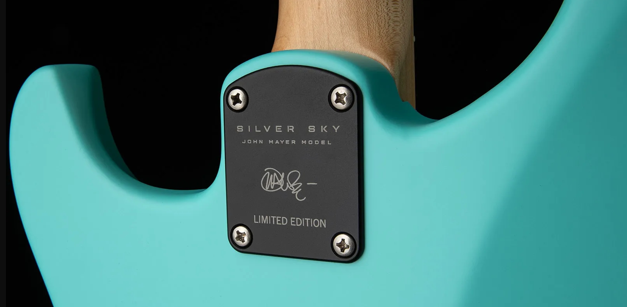 Prs John Mayer Silver Sky Bolt-on Usa Ltd Trem 3s Rw - Wild Blue Satin - Double cut electric guitar - Variation 4