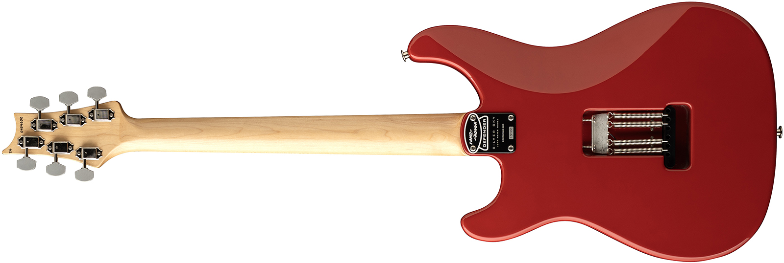 Prs John Mayer Silver Sky Defender Bolt-on Usa Ltd Trem 3s Rw - Portofino Red - Str shape electric guitar - Variation 1