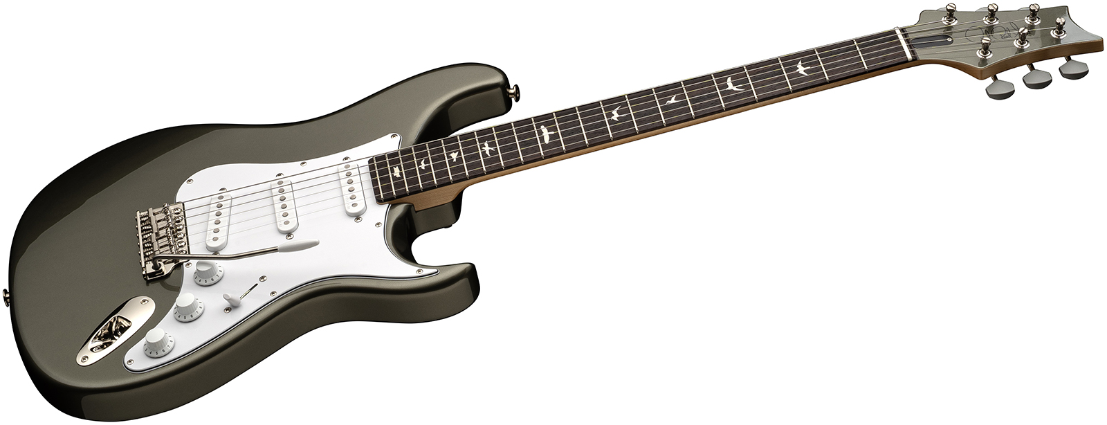 Prs John Mayer Silver Sky Defender Bolt-on Usa Ltd Trem 3s Rw - Willow Green - Str shape electric guitar - Variation 2