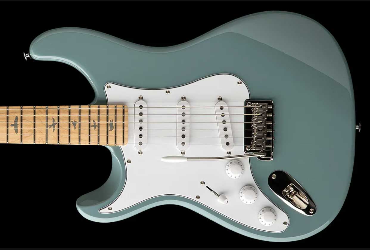 Prs John Mayer Silver Sky Maple Lh Se Signature Gaucher 3s Trem Mn - Stone Blue - Str shape electric guitar - Variation 1