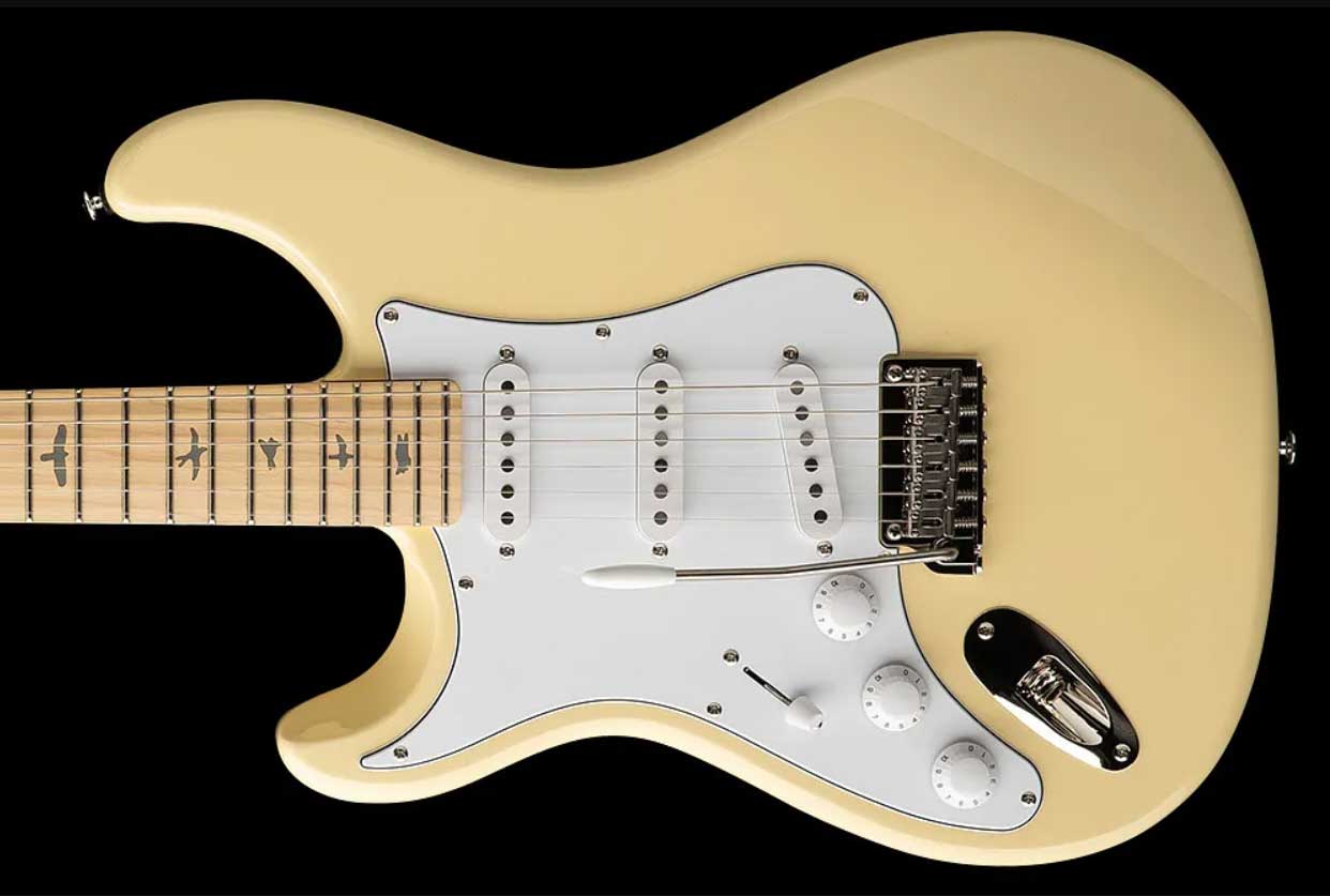 Prs John Mayer Silver Sky Maple Lh Se Signature Gaucher 3s Trem Mn - Moon White - Str shape electric guitar - Variation 1