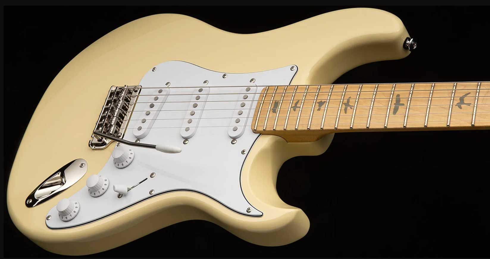 Prs John Mayer Silver Sky Maple Se Signature 3s Trem Mn - Moon White - Str shape electric guitar - Variation 1