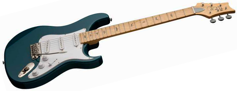 Prs John Mayer Silver Sky Maple Se Signature 3s Trem Mn - Nylon Blue - Str shape electric guitar - Variation 2