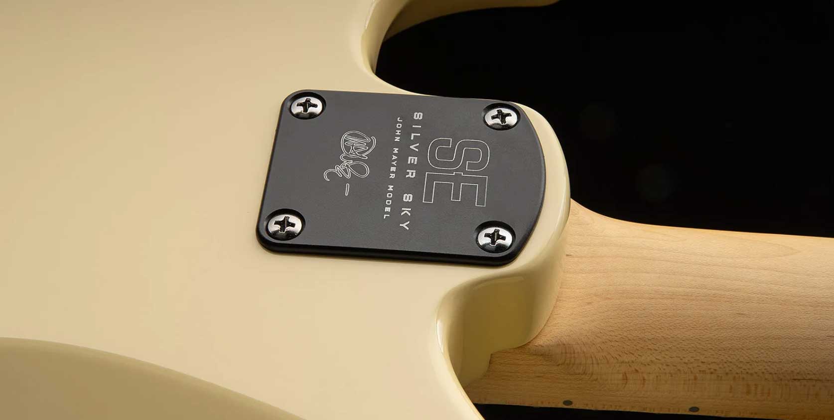 Prs John Mayer Silver Sky Maple Se Signature 3s Trem Mn - Moon White - Str shape electric guitar - Variation 3