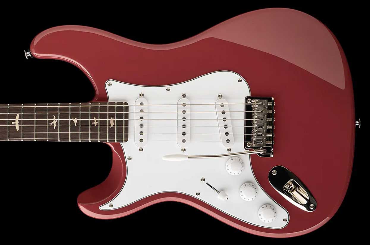 Prs John Mayer Silver Sky Rosewood Lh Se Signature Gaucher 3s Trem Rw - Derby Red - Str shape electric guitar - Variation 1