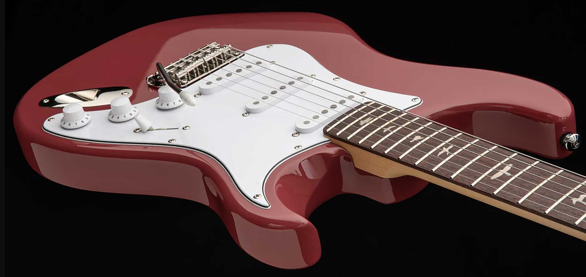 Prs John Mayer Silver Sky Rosewood Se Signature 3s Trem Rw - Derby Red - Str shape electric guitar - Variation 1