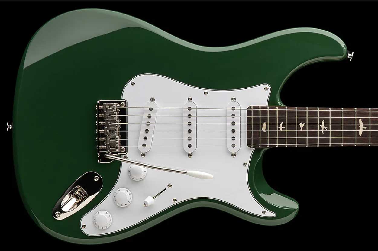 Prs John Mayer Silver Sky Rosewood Se Signature 3s Trem Rw - Lauren Green - Str shape electric guitar - Variation 1