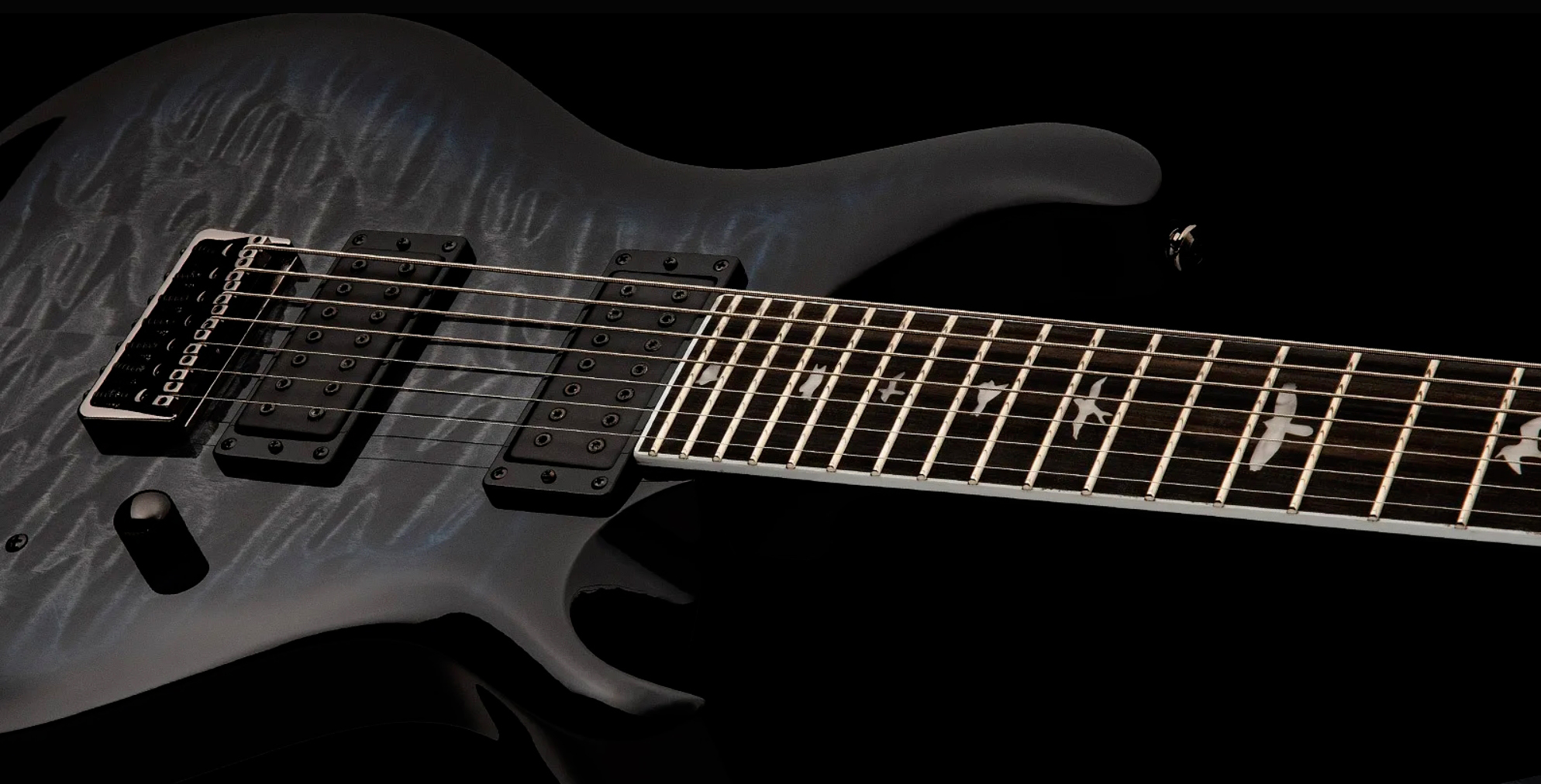 Prs Mark Holcomb Svn Se Signature 7c Baryton 2hseymour Duncan  Ht Eb - Holcomb Blue Burst - Baritone guitar - Variation 2