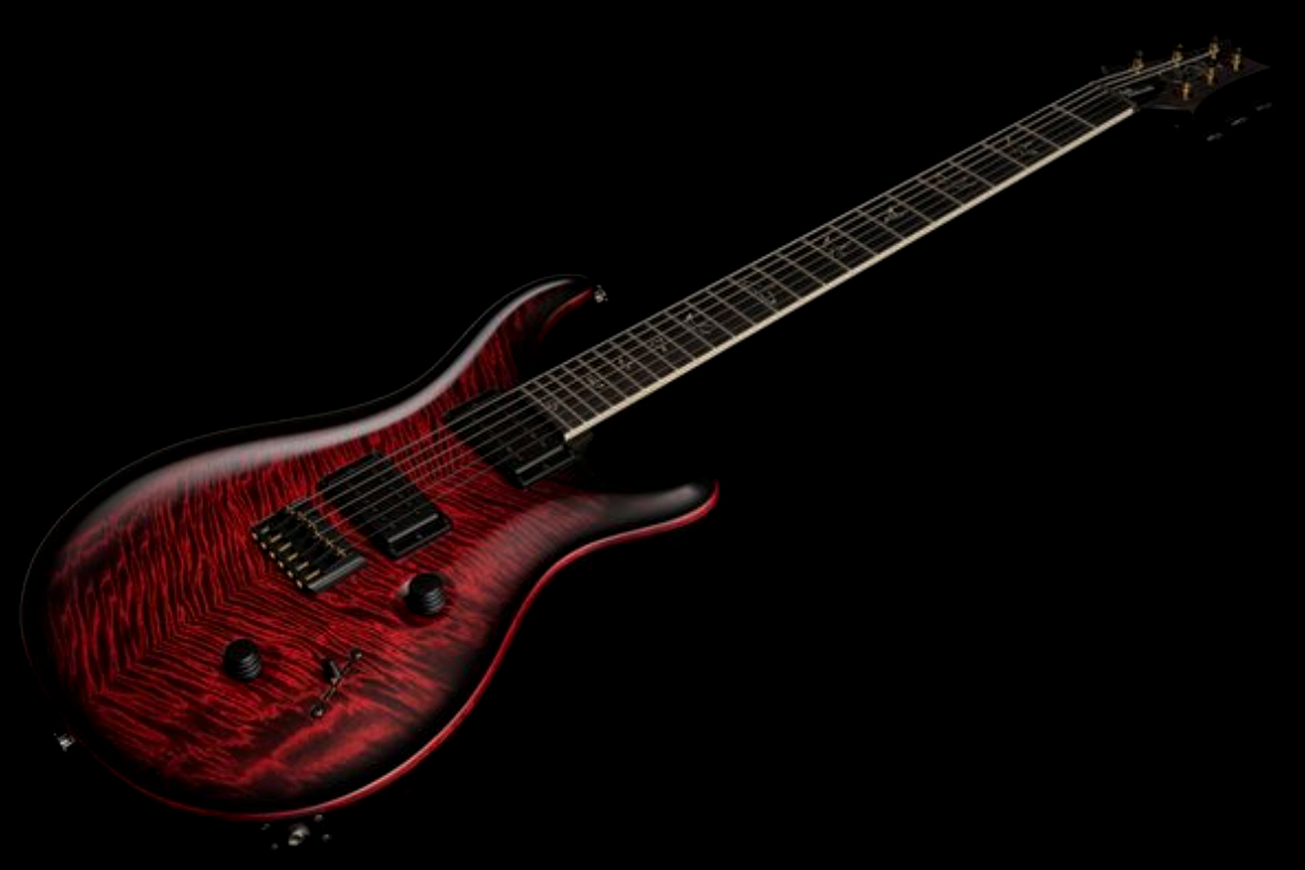 Prs Mark Holcomb Usa Signature 2h Seymour Duncan Ht Eb - Fire Smokeburst - Double cut electric guitar - Variation 2