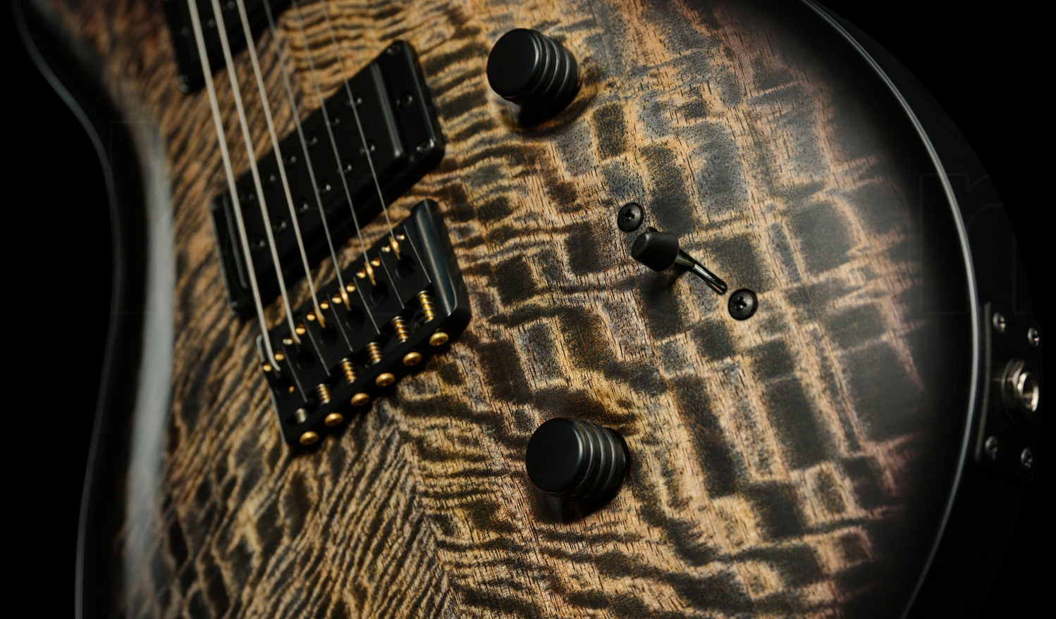 Prs Mark Holcomb Usa Signature 2h Seymour Duncan Ht Eb - Charcoal Wraparound Burst - Double cut electric guitar - Variation 3